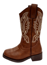 Cowboy Boot Square Toe Tan