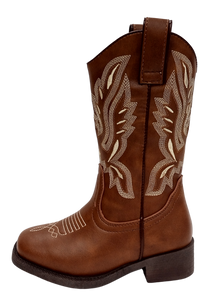 Cowboy Boot Square Toe Tan