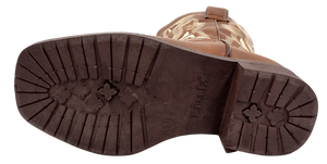 Cowboy Boot Square Toe Tan