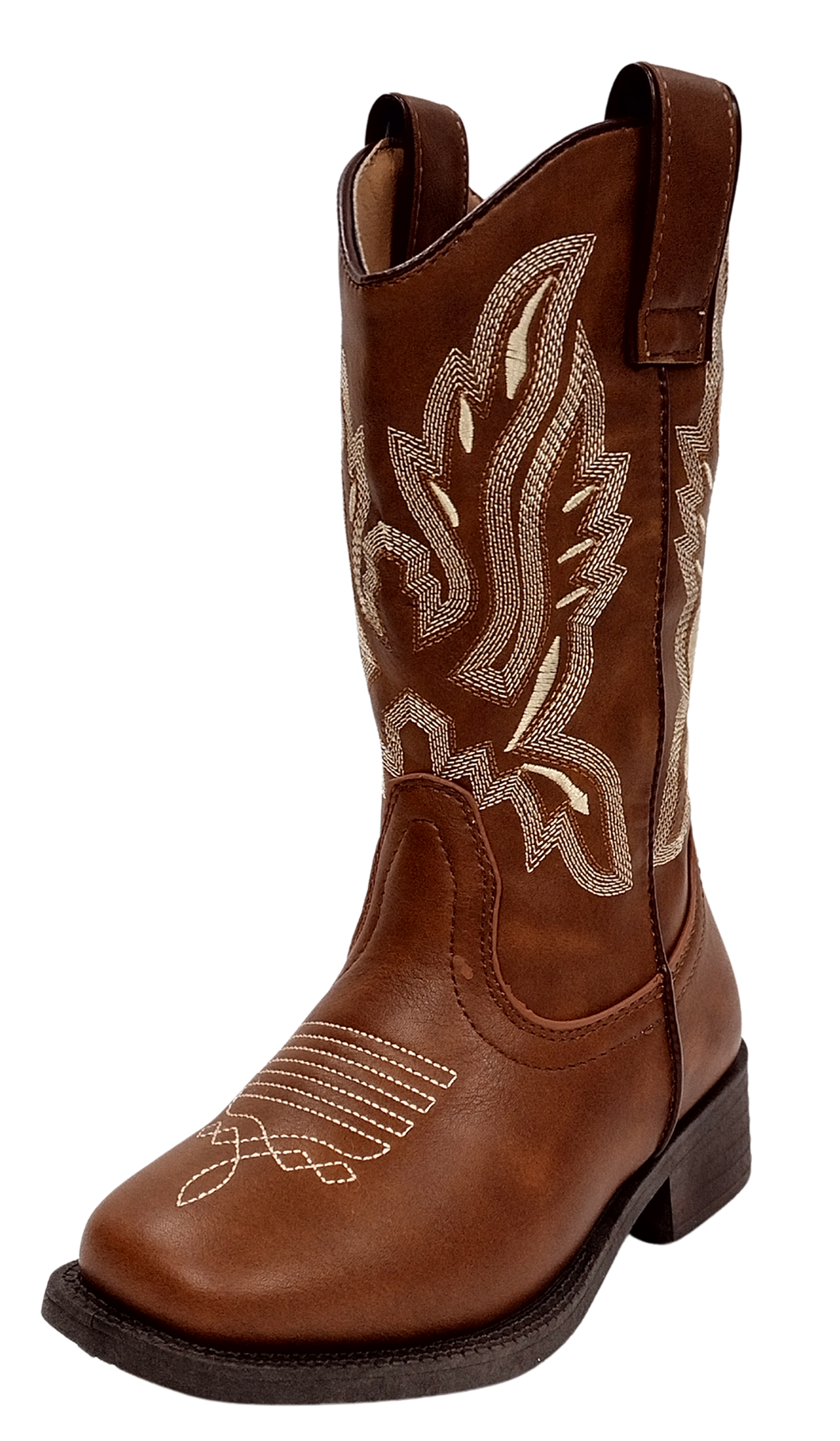 Cowboy Boot Square Toe Tan