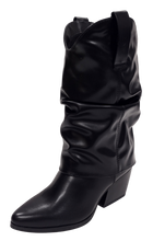 Soda Women Cowboy Boot Otter-S Black