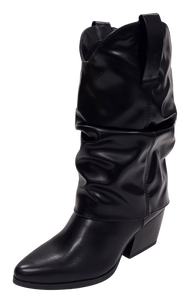 Soda Women Cowboy Boot Otter-S Black