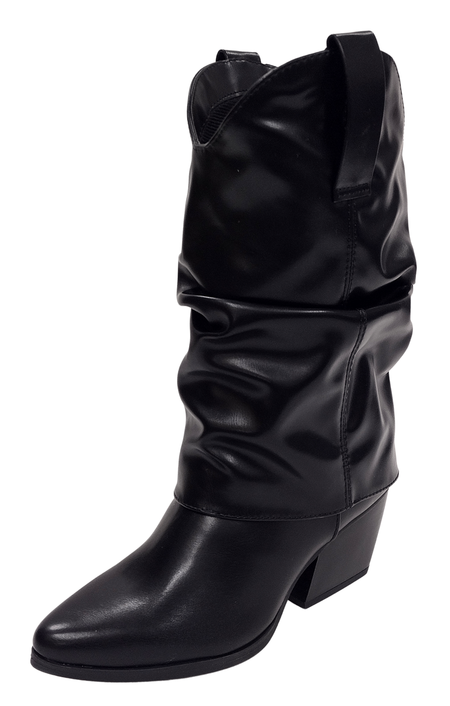 Soda Women Cowboy Boot Otter-S Black