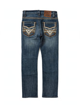 T&Y Jeans MD-1016 Mid Blue Jeans, back view