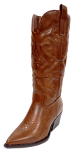 Women Brown Cowboy Boot Elk-1