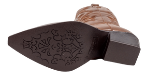 Women Brown Cowboy Boot Elk-1